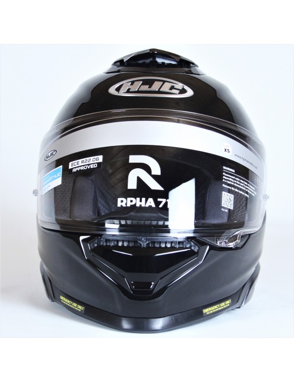 Casque Moto Intégral Pim Evo HJC RPHA 71 Métal Noir Brillant - 5