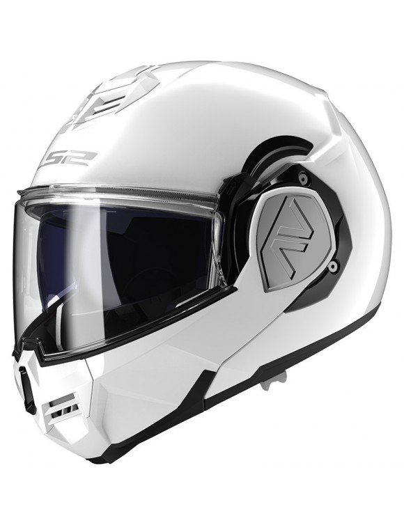 Modular Motorcycle Helmet LS2 FF906 Advant KPA White Glossy