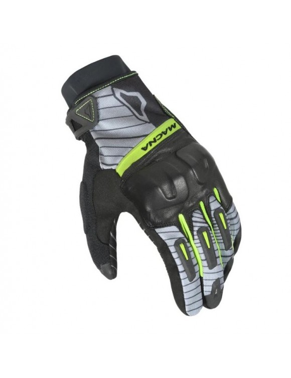 Macna Attila RTX Black/Yellow Summer Men's Motorcycle Gloves