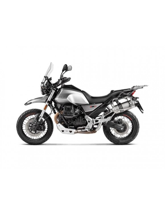 Scarico slip-on omologato per Moto Guzzi v85 tt, Akrapovic s-mg8so2-hftt - 4