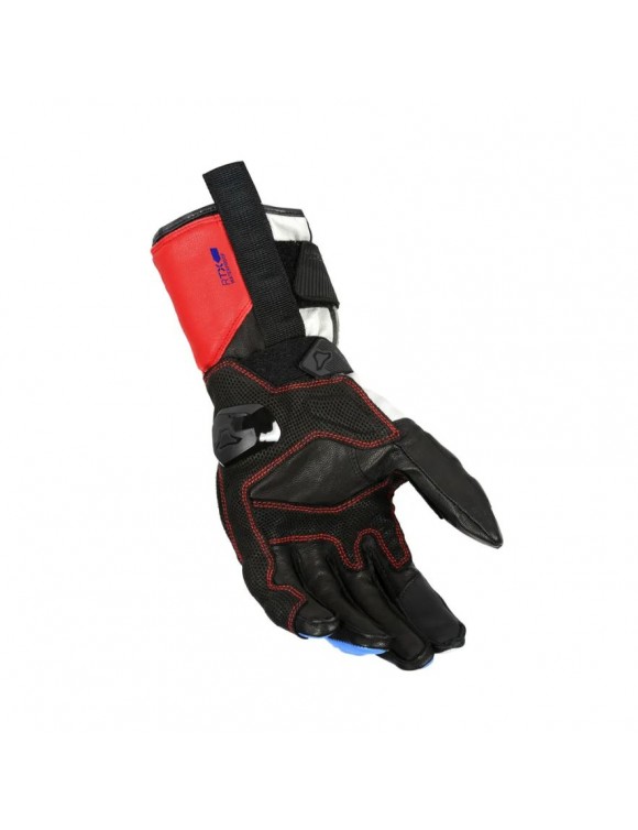 Gants Moto Été Homme Macna Rango RTX Blanc/Rouge/Bleu - 2
