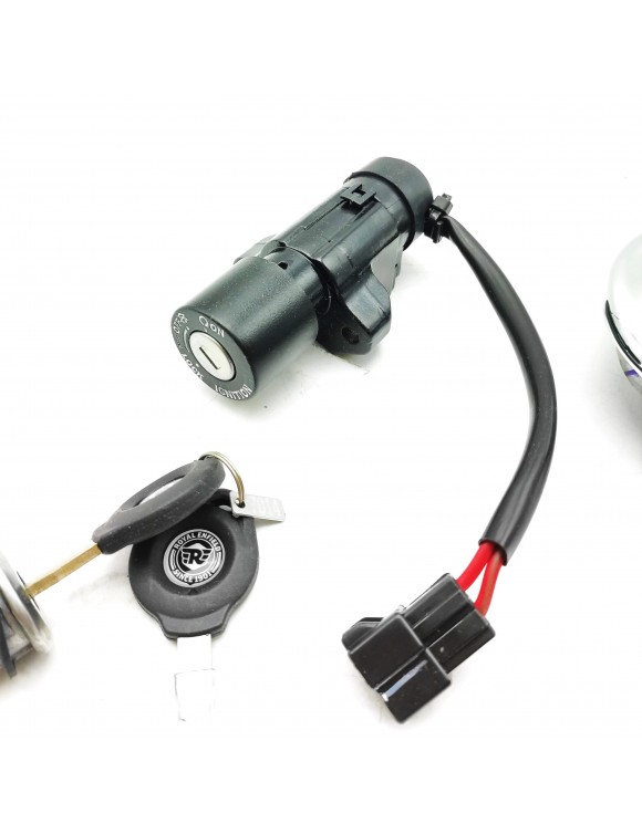 Kit de cilindro de cerradura con llave, RAP00013/B, Royal Enfield Super Meteor/Meteor/Classic 500 - 3