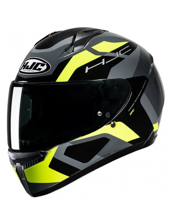 Casco Moto Integrale HJC C10 Tins MC3H Black/Grey/Yellow Lucido - 1