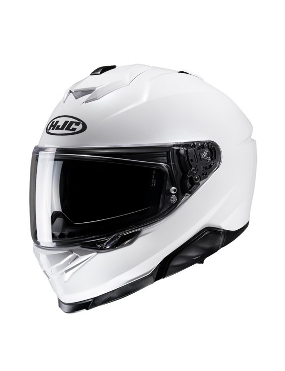 Casco Integral Moto HJC i71 Blanco Perla Brillante - 1