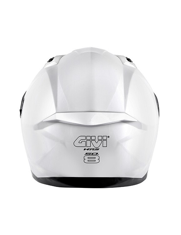 Casque de moto intégral Givi 50.8 couleur unie blanc brillant - 5