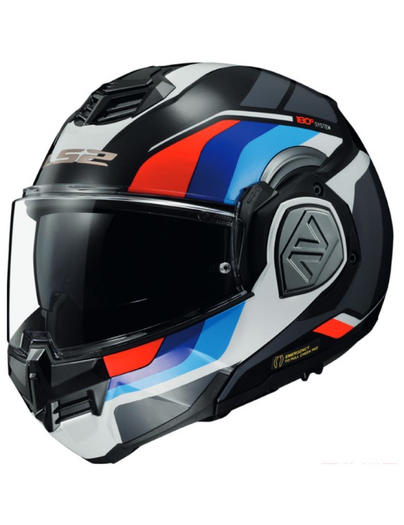Modular Motorcycle Helmet LS2 FF906 Advant KPA Black Blue Red White Polished