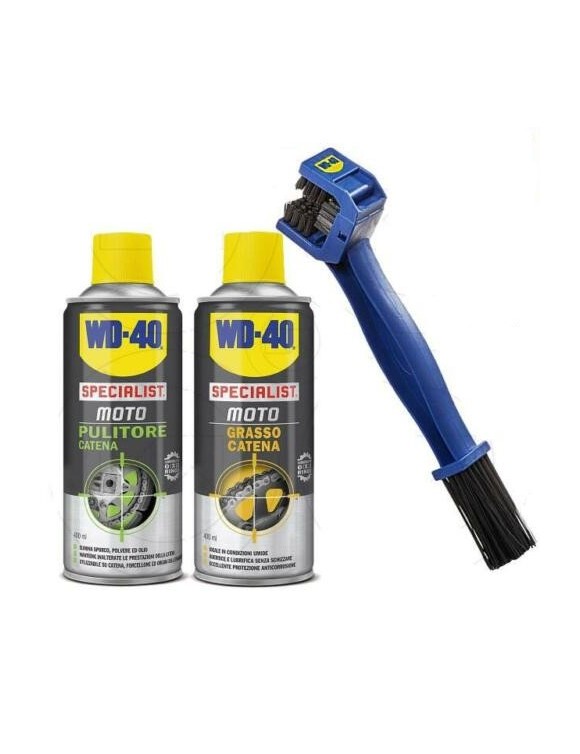 WD-40 MAINTENANCE KIT CHAIN ​​/TRAININGS(cleaner + grease + brush)Quick