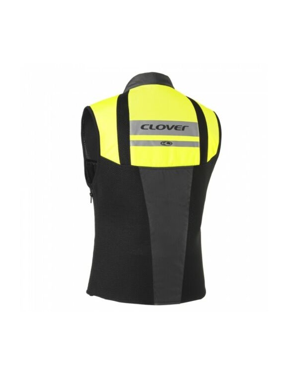 Chaleco de moto Clover SW-2 para hombre, para las cuatro estaciones, en tejido técnico, negro, 1778-N/G - 2 Chaleco de moto Clover SW-2 para hombre, para las cuatro estaciones, en tejido técnico, negro, 1778-N/G - 2