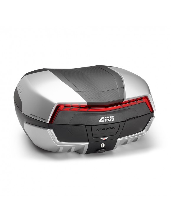 58L Moto Rear Top Box, Monokey, Can accommodate 2 modular helmets - Givi V58N