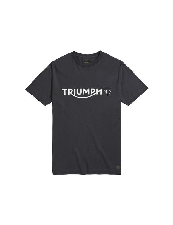 Camiseta los hombres la moto en el Triumph algodón Cartmel Jet Black - 1