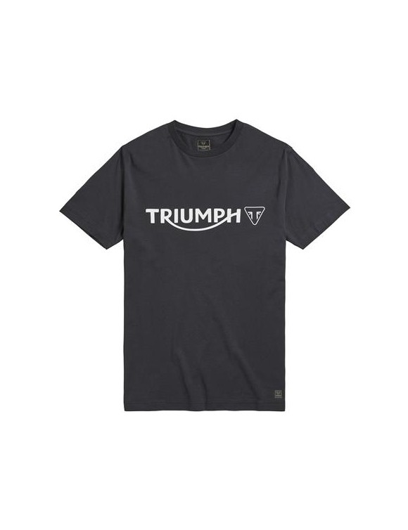 Motorcycle Men's T-shirt in Cotton Triumph CartMel Jet Black