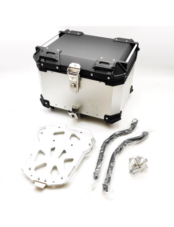 Kit completo de maleta superior de aluminio de 38 litros, original, Moto Morini X-Cape 650 - 804000P14A0001 - 1 Kit completo de maleta superior de aluminio de 38 litros, original, Moto Morini X-Cape 650 - 804000P14A0001 - 1