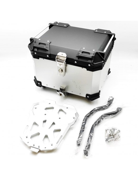 Complete 38L Aluminum Top Case Kit, Original, Moto Morini X-Cape 650 - 804000P14A0001 - 2 Complete 38L Aluminum Top Case Kit, Original, Moto Morini X-Cape 650 - 804000P14A0001 - 2