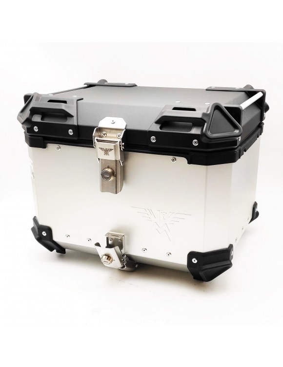 Kit de top case complet en aluminium 38L, d'origine, pour Moto Morini X-Cape 650 - 804000P14A0001 - 3 Kit de top case complet en aluminium 38L, d'origine, pour Moto Morini X-Cape 650 - 804000P14A0001 - 3