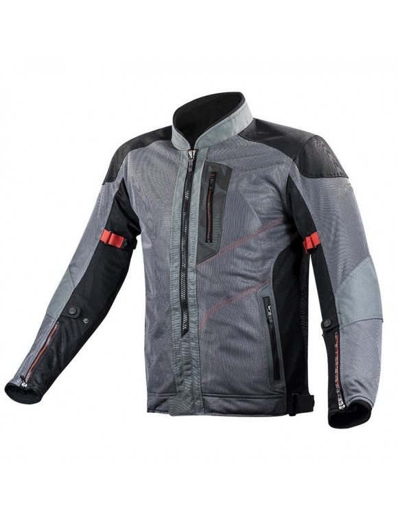 Men's Summer Reflex Motorcycle Jacket with LS2 Alba Gray Protections