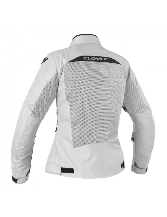 Clover Airtek WP Lady Grey 1703-N/GR Veste de moto d'été courte pour femme - 3
