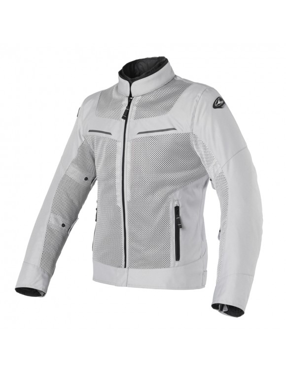 Clover Airtek WP Gris 1702-N/GR Veste de moto d'été courte pour homme - 1