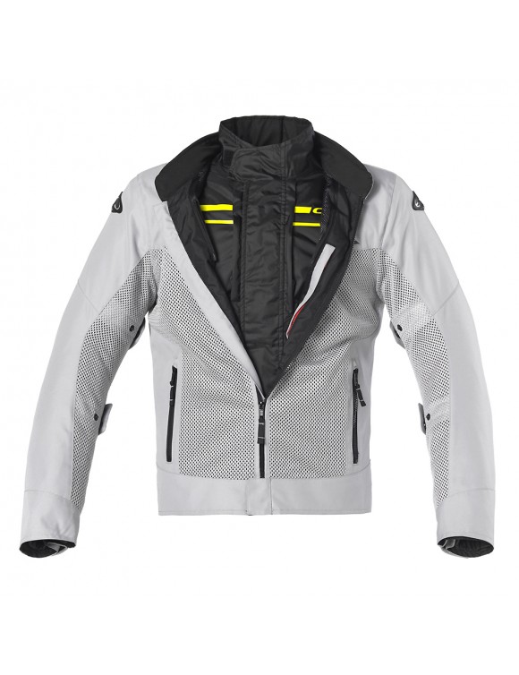 Clover Airtek WP Gris 1702-N/GR Veste de moto d'été courte pour homme - 3