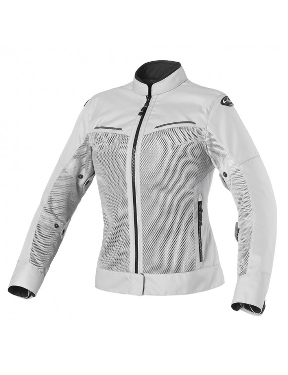 Clover Tropica Lady Grey 1799-N/GR Kurze Sommer-Damen-Motorradjacke - 1