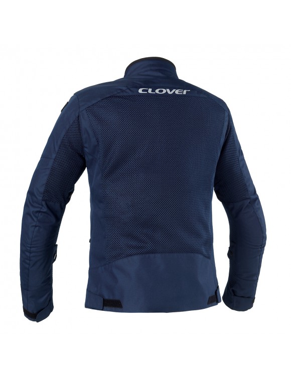 Clover Tropica Blue Navy Short Summer Men's Motorcycle Jacket 1798-N/NAV - 2