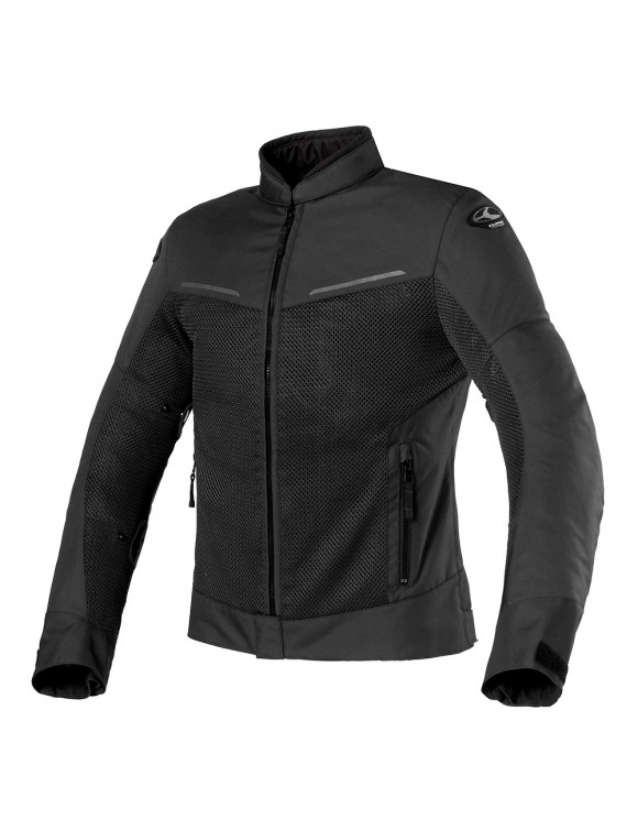 Clover Tropica Black 1798-N/N Short Summer Men's Motorcycle Jacket - 1