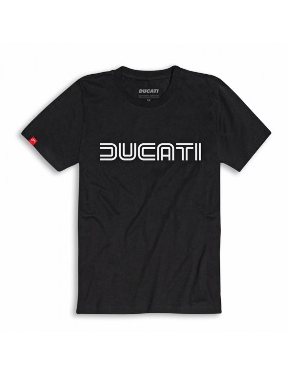 Original Ducati Ducatiana 80er Jahre schwarzes Herren-T-Shirt 98770103