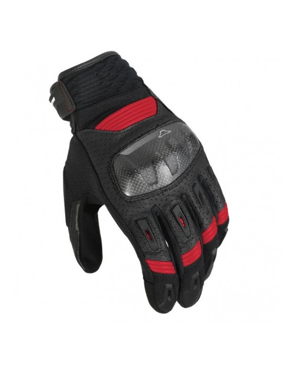 Macna Rime Black/Red 1906227-130 Summer Men's Motorcycle Gloves
