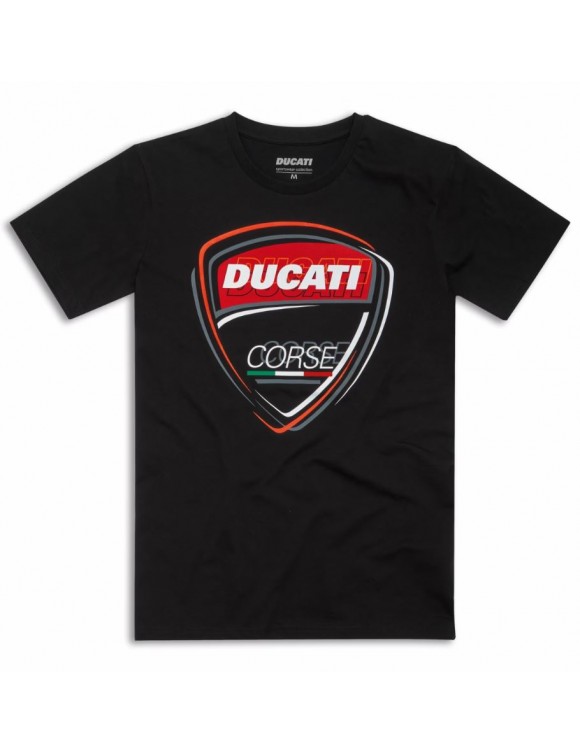 Camiseta original Ducati Sketch DC 2.0 negra para hombre 98770565 - 1