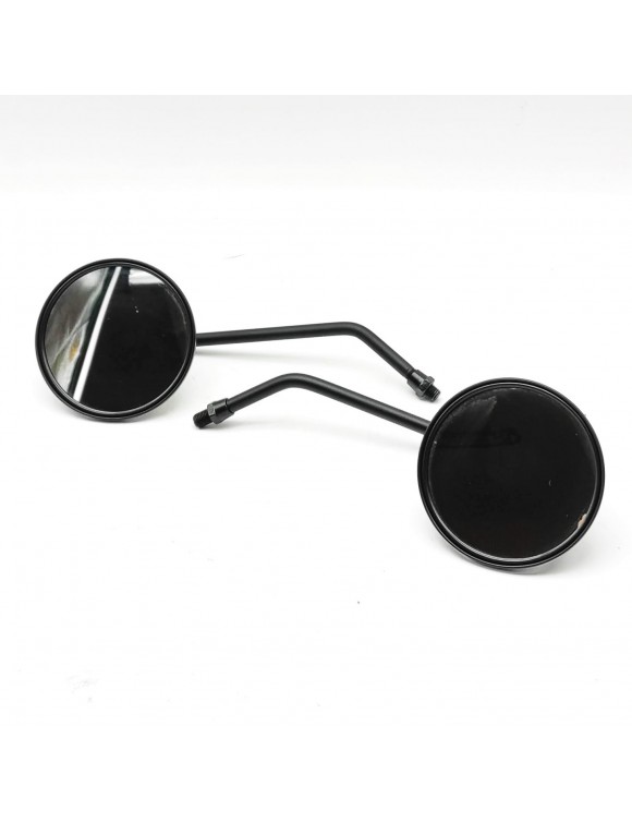 Pair of Round Rearview Mirrors, Black, Original 53230316, MASH X RIDE 650 E5