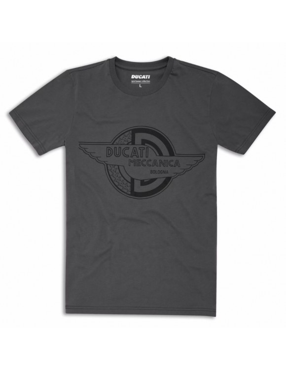 Camiseta Original Ducati Meccanica Logo Gris Hombre 98770594 - 1