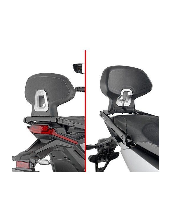 Kit Schienalino Passeggero Givi TB1188A, Honda X-ADV 750 - 1 Kit Schienalino Passeggero Givi TB1188A, Honda X-ADV 750 - 1