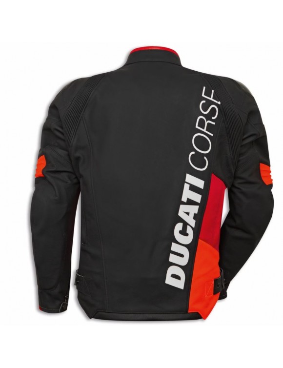 Chaqueta Moto Hombre en Piel Perforada Ducati Corse C6 Original 9810746 - 2