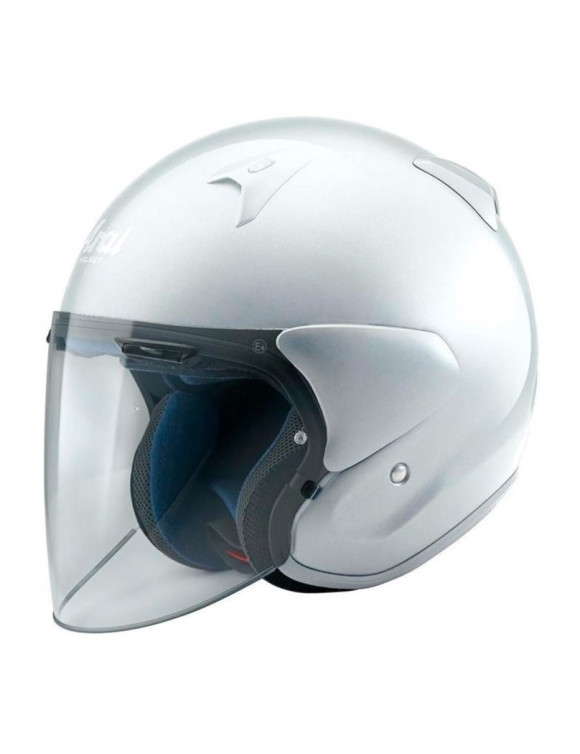 Arai SZ-V Glossy White Motorcycle Jet Helmet AR2410WH