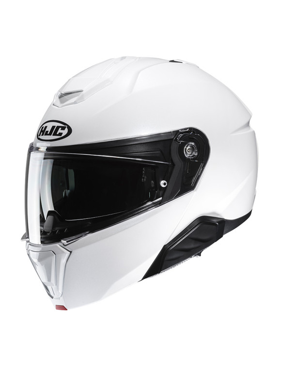 Casco Moto Modulare HJC I91 Pearl White Lucido 154329 - 1