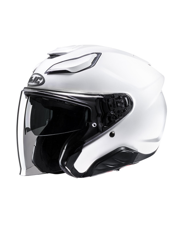 Casco Jet Moto HJC F31 Blanco Perlado Brillante 163229 - 1