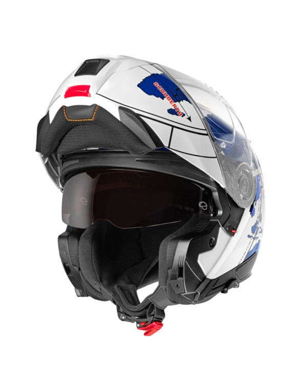 Casque Moto Modulare Schuberth C5 Globe Bleu Lucido - 2