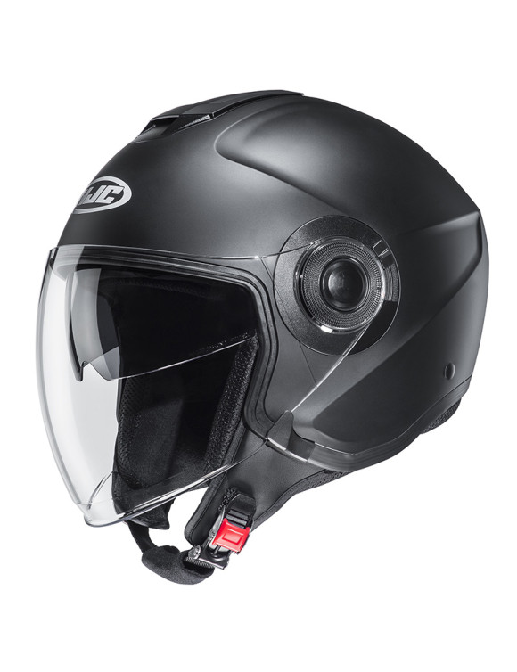 Casco Moto Jet HJC I40 N Semi Flat Black Opaco 171270 - 1