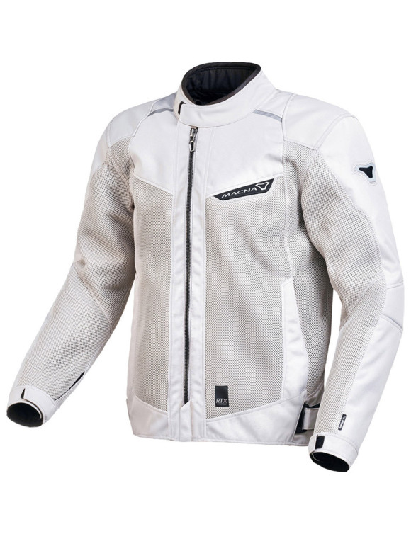 Chaqueta de moto Macna Empire blanca de verano para hombre 1653659-808 - 1