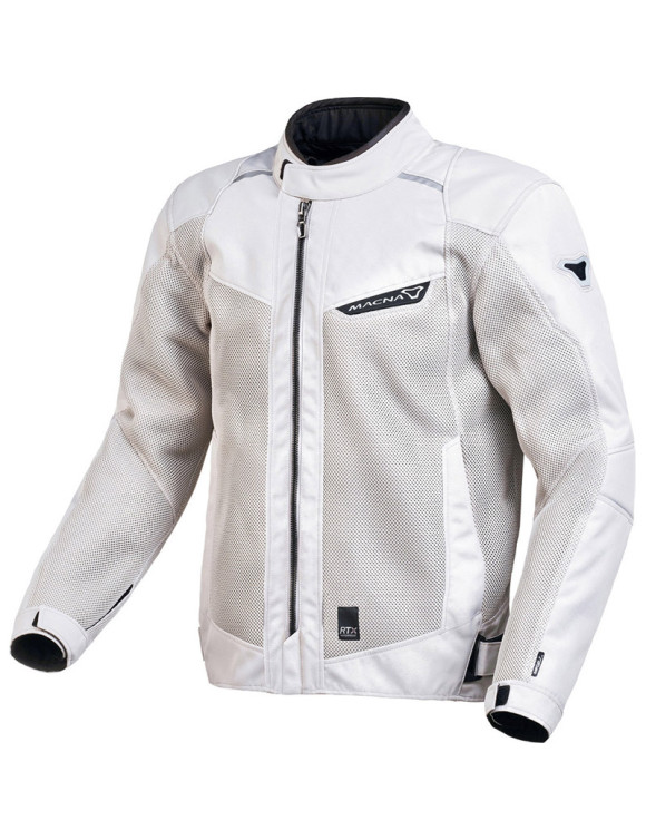 Macna Empire White Summer Men's Motorcycle Jacket 1653659-808