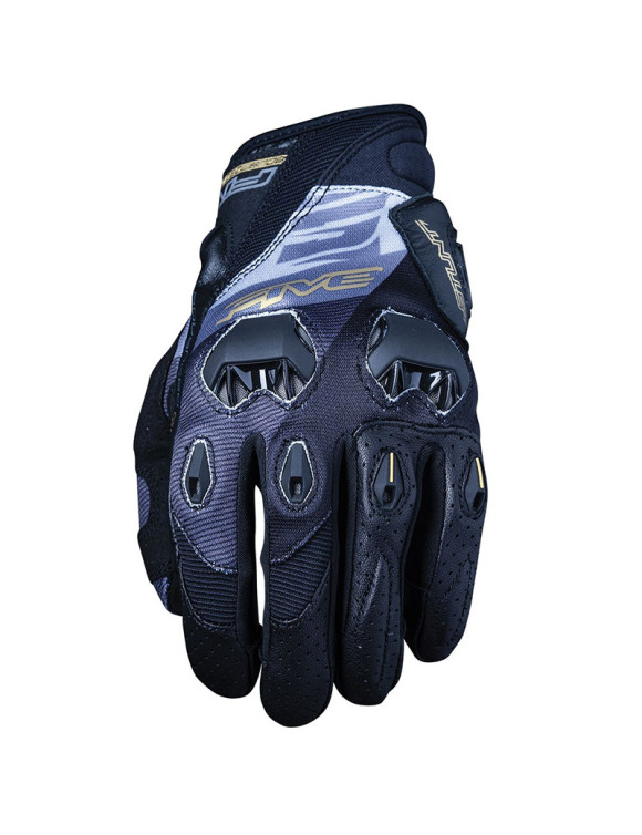 Five Stunt Evo Replica Sread Gold Sommer-Motorradhandschuhe für Herren - 1