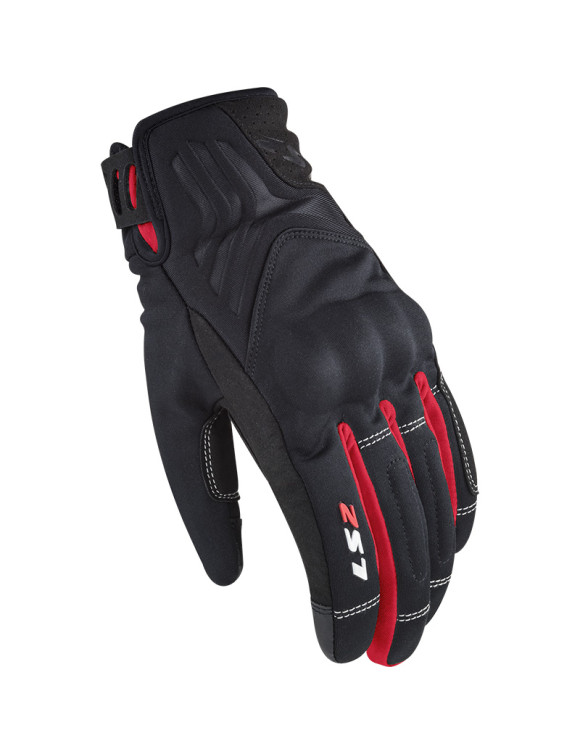LS2 Jet II Lady Winter Women's Motorcycle Gloves Black/Red 70021W0032