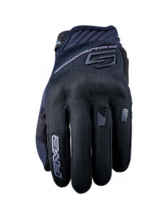 Five RS3 Evo Airflow Schwarze Herren-Sommer-Motorradhandschuhe 81264 - 1