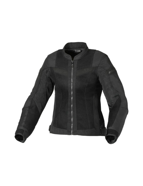 Chaqueta de moto mujer Macna Velotura Lady Negra Verano 1653283-101 - 1