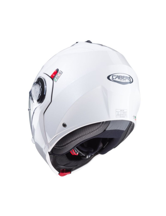 Casque de moto modulaire Caberg Duke Evo Métal poli blanc C0KA60A5 - 2