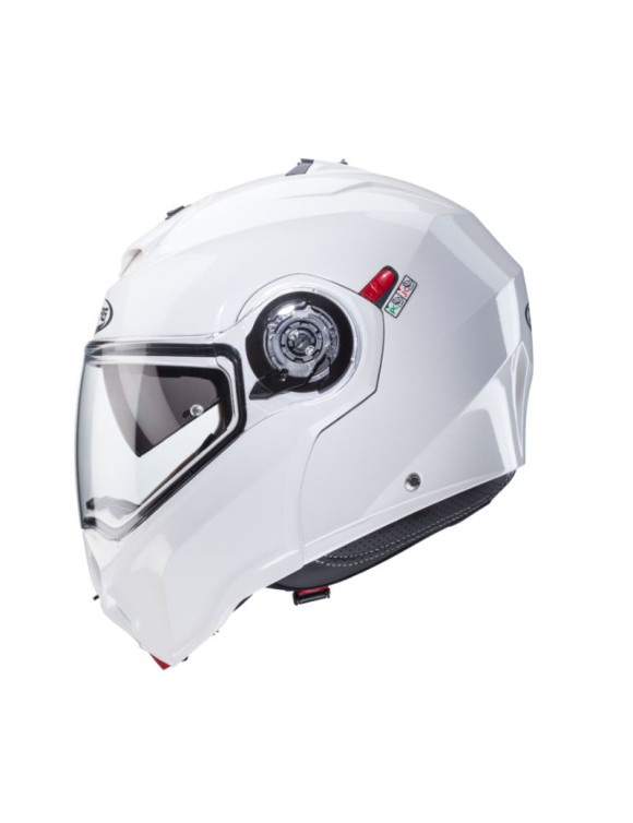 Casco de moto modular Caberg Duke Evo Metal pulido blanco C0KA60A5 - 4