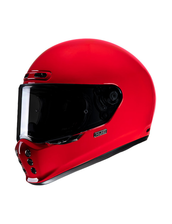 HJC V10 Deep Red Glossy Full Face Motorcycle Helmet 104001