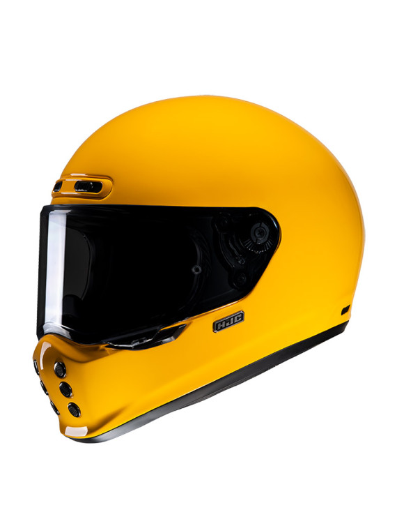 Casque de moto intégral brillant jaune foncé HJC V10 104021 - 1