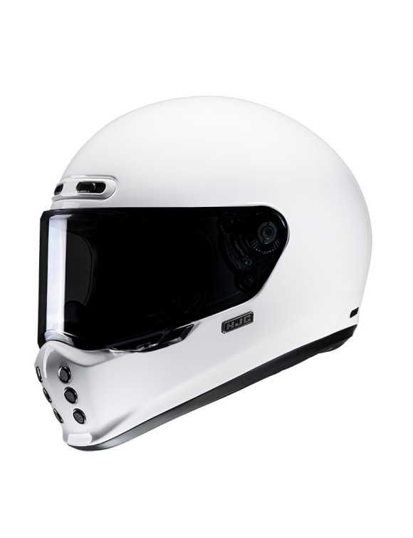 Full Face Motorcycle Helmet HJC V10 White Glossy 104028