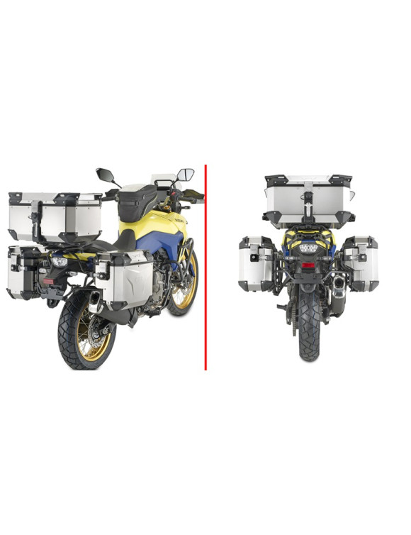 Abgerundeter Kofferträgersatz, Givi PLOS3125CAM für Trekker Outback, Suzuki V-Strom 800DE - 2