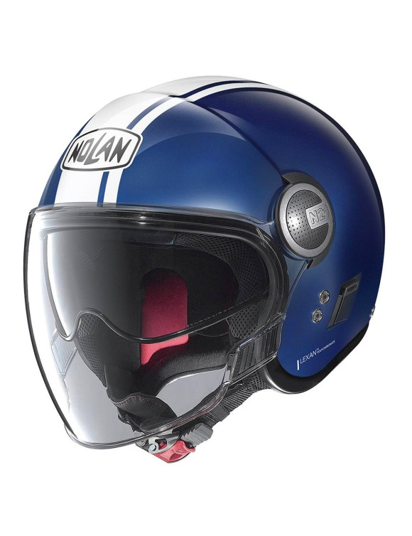 Visière Nolan N21 Dolce Vita 97 Cayman Bleu Casque Jet Moto Polycarbonate Brillant N21000589097 - 1